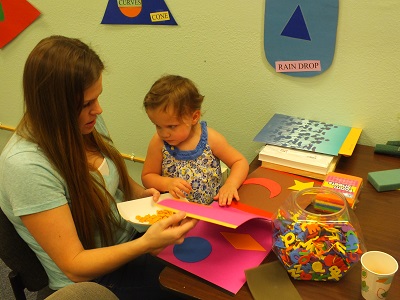 making a tactile book at Make it Take it